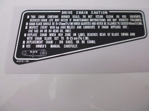 Honda cbx1000 drive chain - cbx1000,